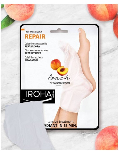 Iroha Calcetín REPARADOR 2x9ml Melocotón