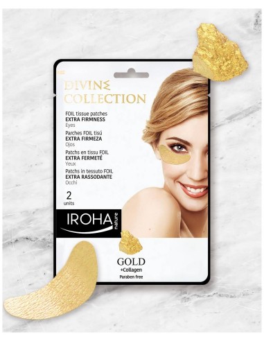 Iroha GOLD Parche Extra Firmeza OJOS 2 U